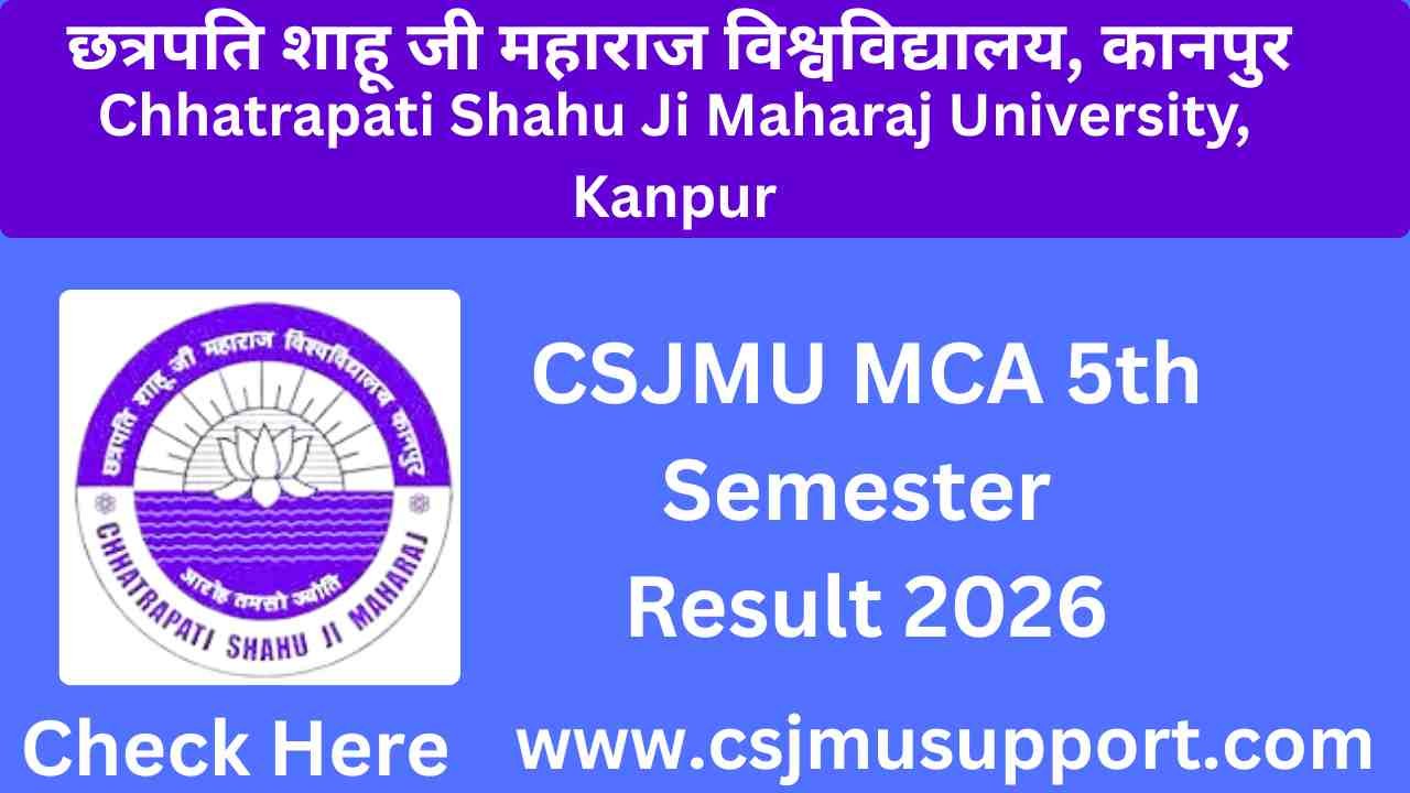 CSJMU MCA 5th Semester Result