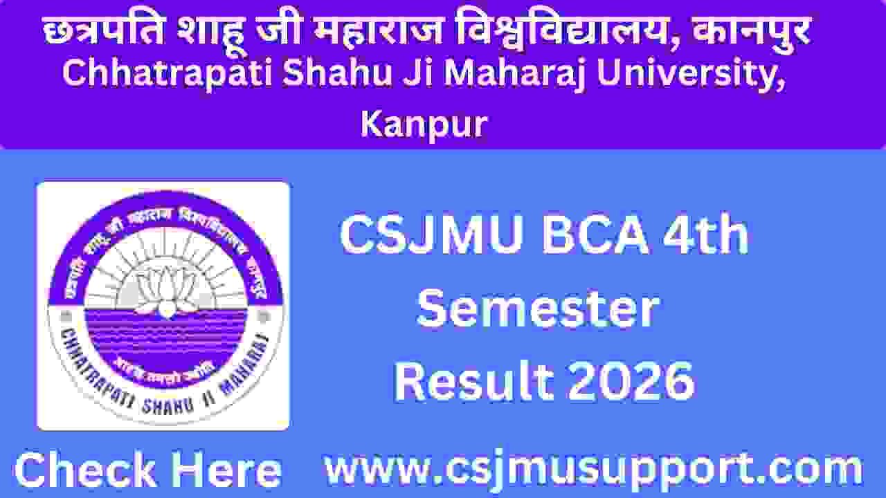 CSJMU BCA 4th Semester Result